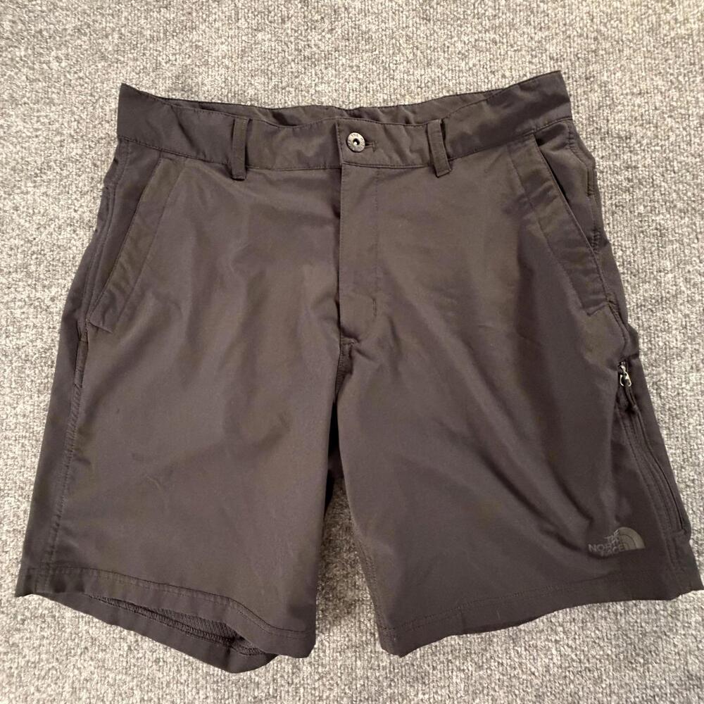 The North Face Mens Casual Shorts Black Size 34 Hiking Outdoor #716